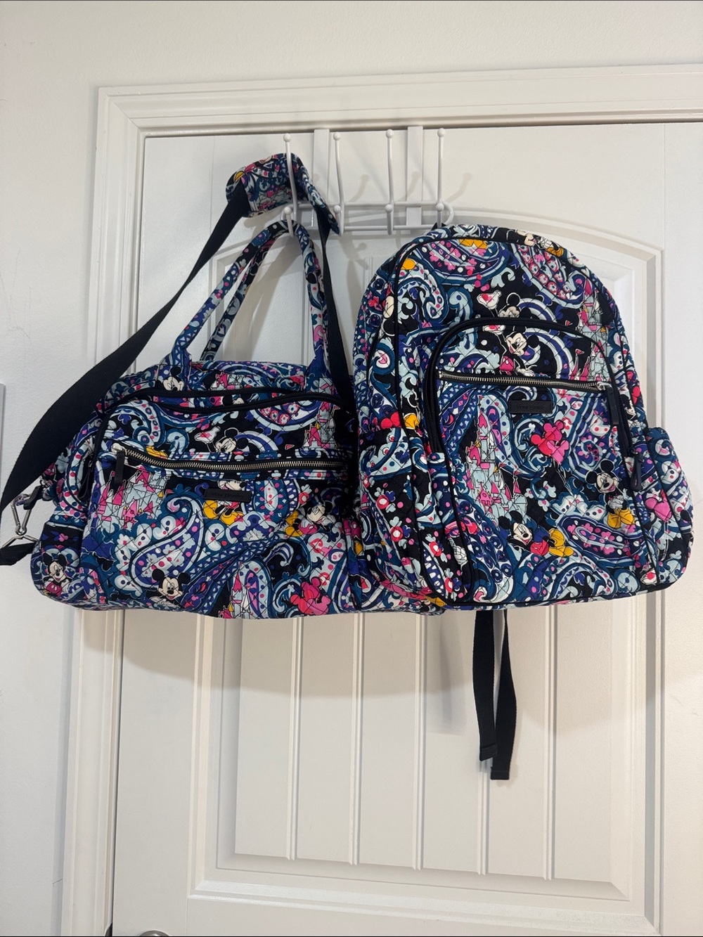 Disney Vera Bradley Paisley Print Navy Backpack